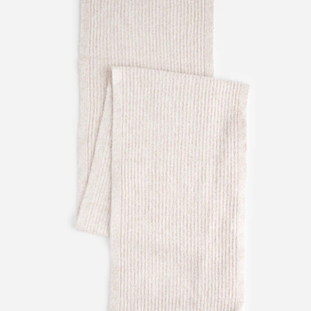 NWOT Madewell Cotton-Blend Scarf in Winter White - Picture 3 of 7